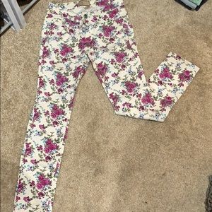 Paige Floral Skinny Jeans